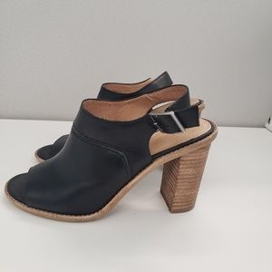 Madewell black heeled sandals us 9.5